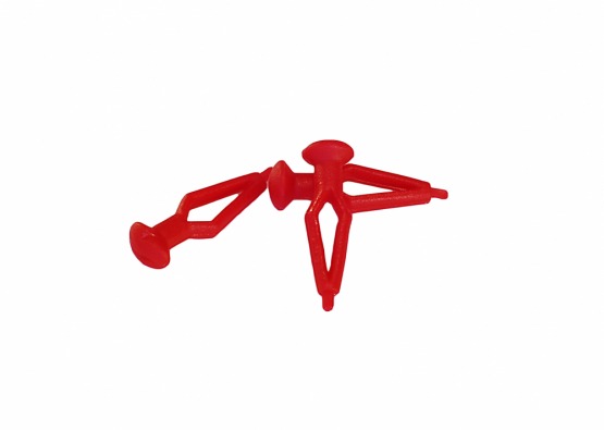 Montageklemmer til 40 og 68 cm plaststjerne, rød